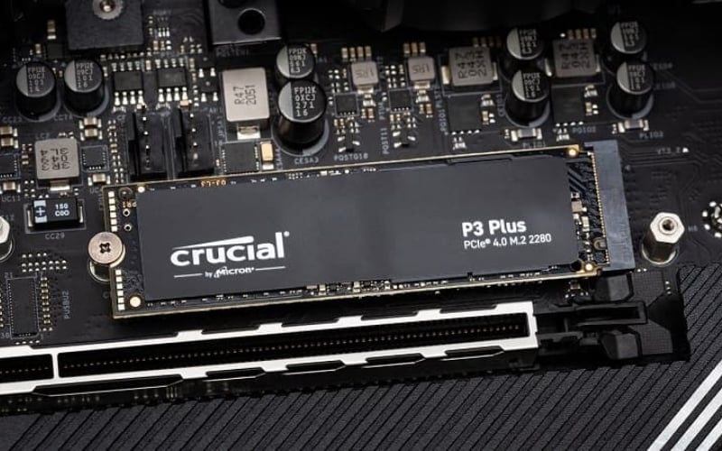 Crucial P NVMe có tốc độ đọc ghi nhanh, phù hợp game thủ và người làm đồ họa cơ bản