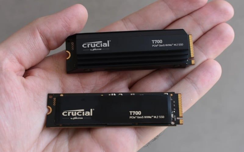 Crucial T là dòng cao cấp, NVMe Gen4/5 rất nhanh, phù hợp PC Hi-End và tác vụ nặng
