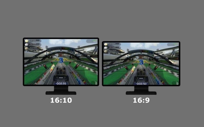 Tỷ lệ màn hình 16:10 mang đến không gian dọc rộng rãi hơn so với 16:9