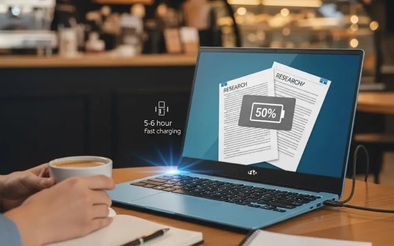 Học sinh và sinh viên dùng laptop cho học tập