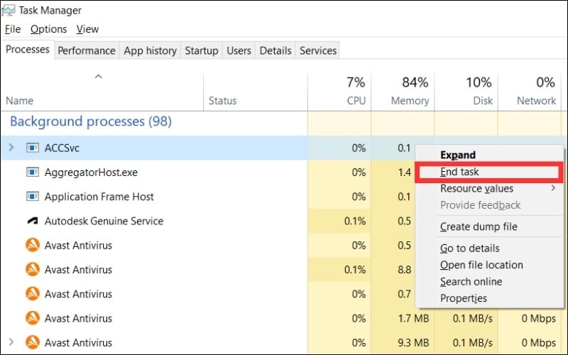Kiểm soát ứng dụng và tiến trình chạy nền