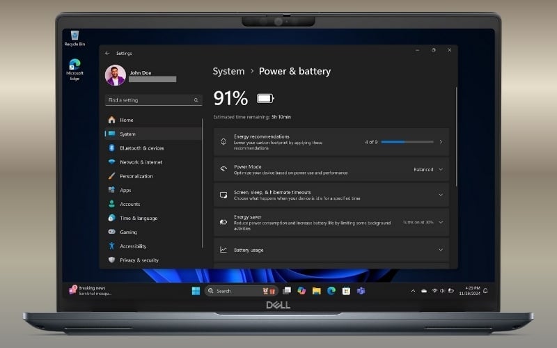 Ảnh hưởng của dung lượng pin