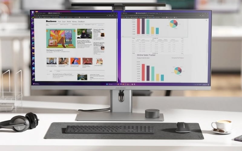 Màn hình QHD phù hợp với người dùng đa nhiệm yêu cầu không gian hiển thị lớn