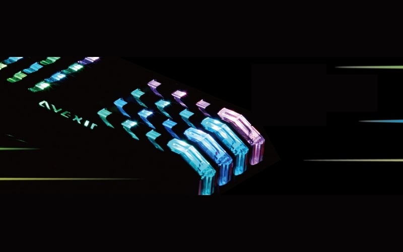 RAM Avexir mang đến tính thẩm mỹ cao nhờ việc sở hữu đèn LED nổi bật