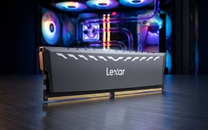 RAM Lexar sử dụng tản nhiệt&nbsp;nhôm giúp thoát nhiệt&nbsp;nhanh hơn