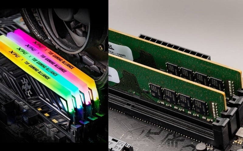 Khác biệt giữa RAM RGB và RAM truyền thống về ngoại hình