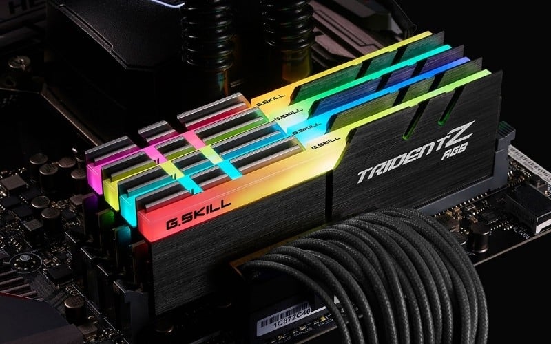 RAM RGB tạo sự đồng nhất khi đồng bộ ánh sáng với quạt case, mainboard,...
