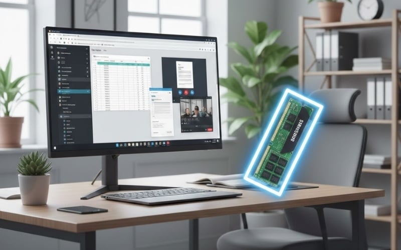 RAM Samsung có khả năng tương thích tốt với máy bộ văn phòng