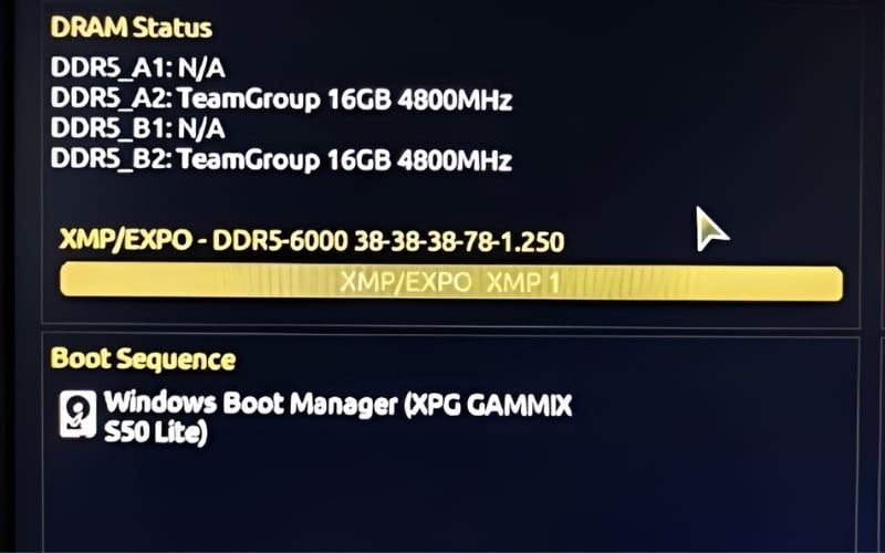 RAM TeamGroup hỗ trợ XMP giúp ép xung dễ dàng và tăng hiệu năng ổn định