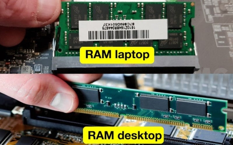 Phân biệt RAM Laptop chuẩn SO-DIMM và RAM PC chuẩn DIMM