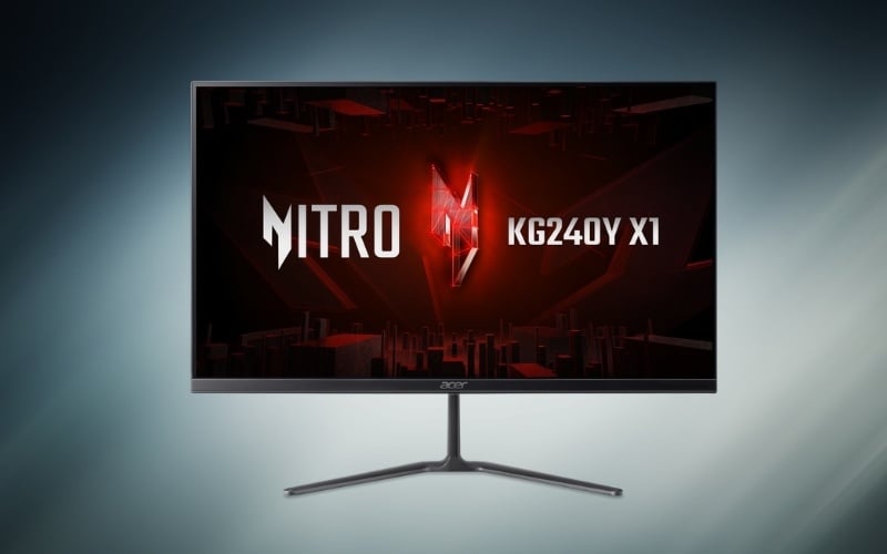 Acer KG240Y X1 là màn hình 24 inch giá rẻ, nổi bật với tần số quét 200Hz