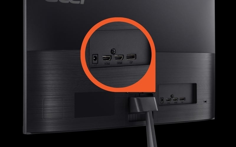 Sản phẩm được trang bị đầy đủ các cổng xuất hình bao gồm HDMI và DisplayPort