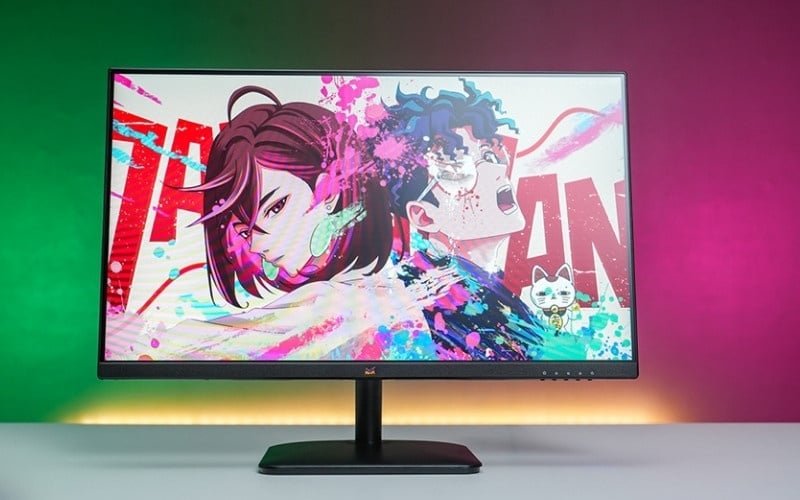 Viền màn hình mỏng ở ba cạnh trên và hai bên, mang lại không gian hiển thị rộng rãi