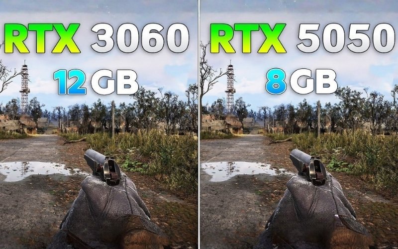 Dung lượng VRAM trên RTX 3060 và RTX 5050