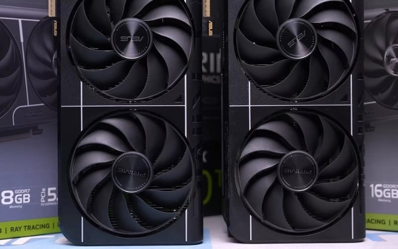 RTX 5060 Ti khác biệt duy nhất lớn nhất ở dung lượng VRAM 8GB và 16GB