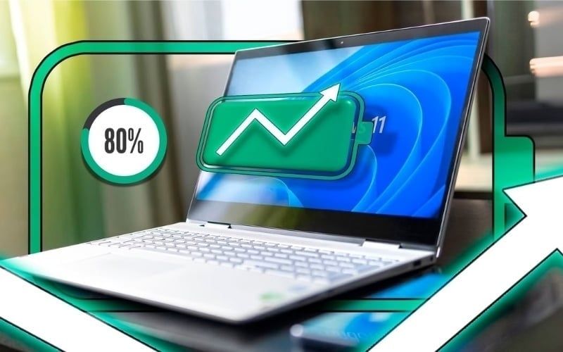 Tính năng bảo vệ pin&nbsp;giới hạn&nbsp;ở 80% nên laptop sạc không vào điện