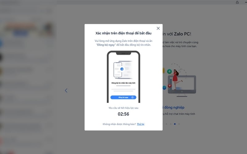 Đồng bộ tin nhắn Zalo từ điện thoại sang máy tính
