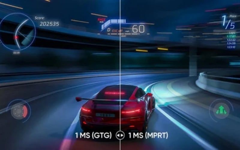 Chỉ số GtG đo tốc độ pixel đổi màu, còn MPRT đo độ rõ của chuyển động