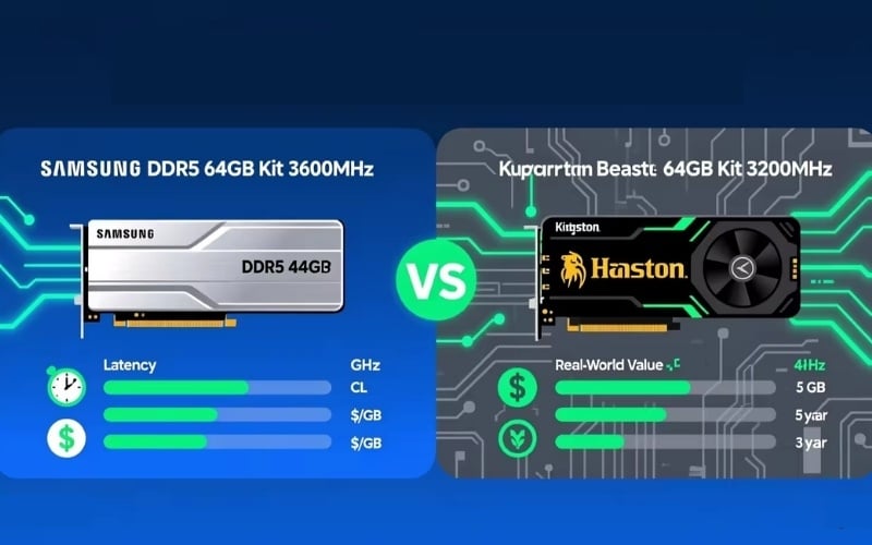 Giới thiệu sơ nét về RAM Kingston và Samsung