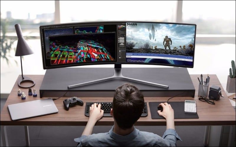 Màn hình 32:9 là chuẩn Super Ultrawide, tương đương hai màn 16:9 liền mạch