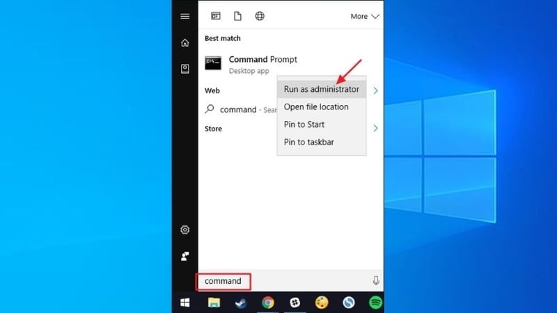 Khởi chạy Command Prompt