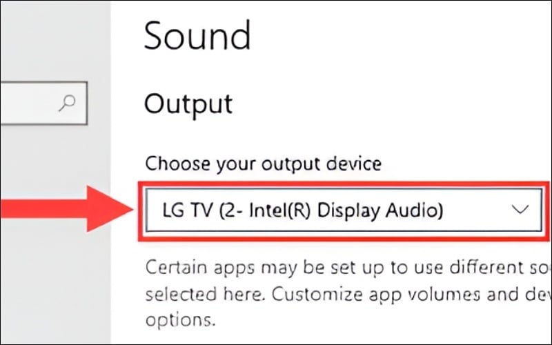 Khắc phục lỗi có hình nhưng không có tiếng trên tivi đối với laptop Windows