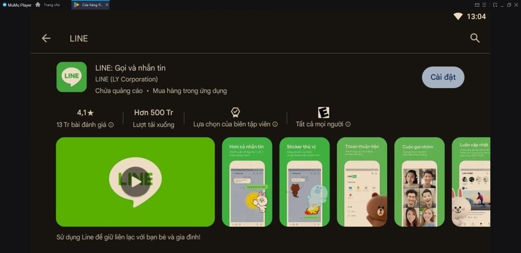 Sử dụng Phần mềm Giả lập Android để tải LINE về máy tính