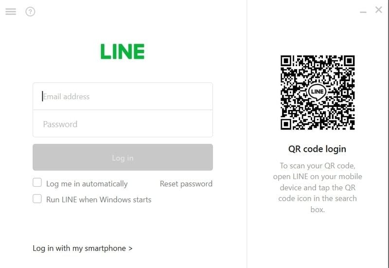 Đăng nhập LINE bằng Mã QR