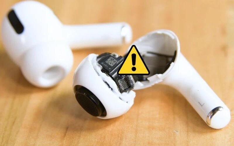 Rơi rớt, va đập mạnh hoặc ngấm nước có thể làm đứt mạch điện bên trong