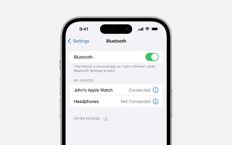 Bật lại Bluetooth và tiến hành ghép nối thiết bị lại từ đầu