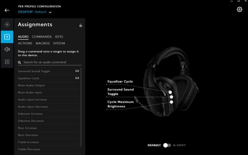 Logitech G Hub giúp người dùng cá nhân hóa trải nghiệm âm thanh