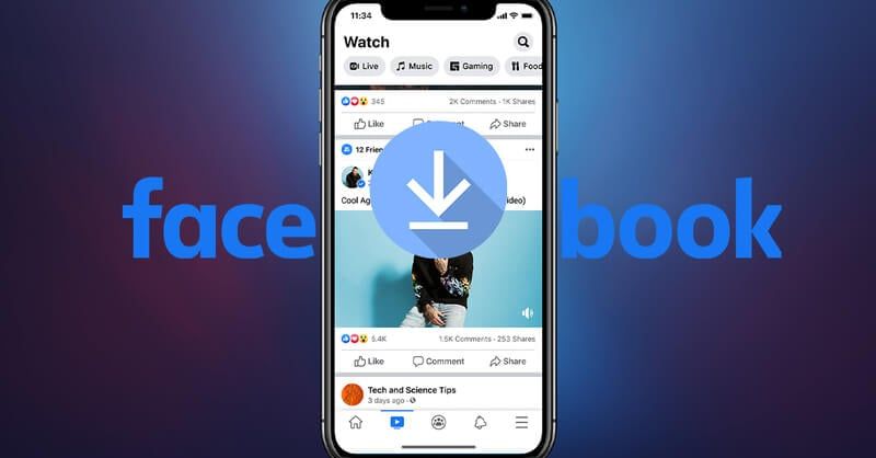 cách tải video Facebook