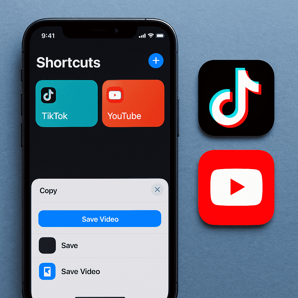 Sử dụng iOS Shortcuts tải video Tiktok full HD