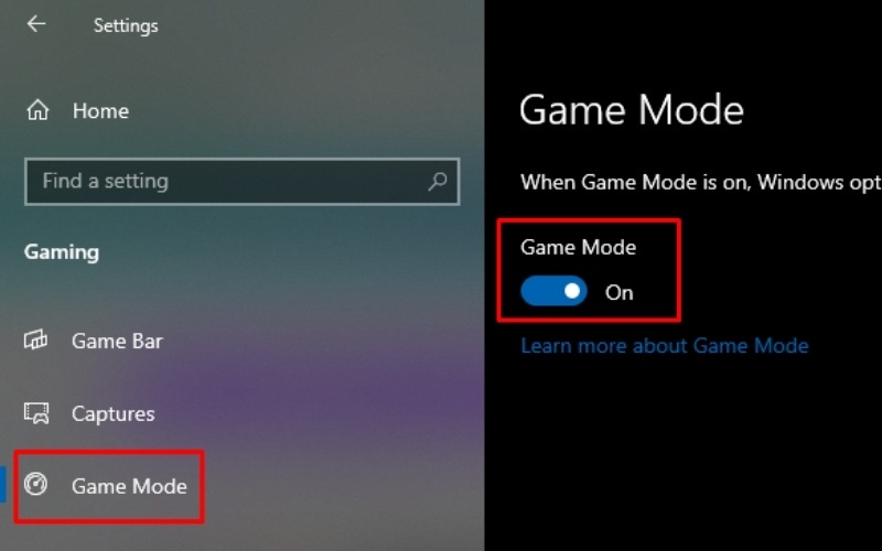 Kích hoạt Game Mode trên Windows