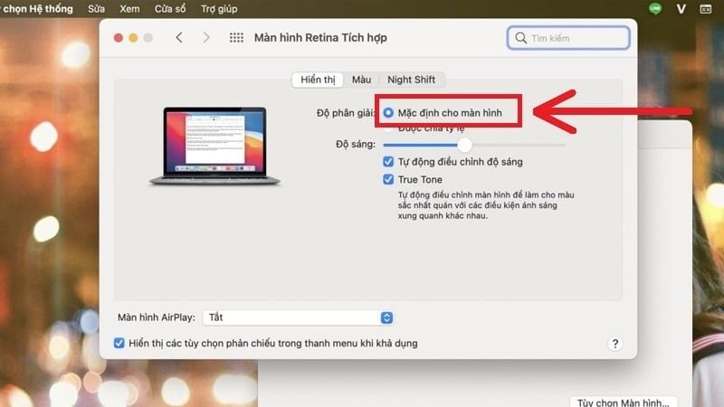 Thu nhỏ màn hình bằng cách điều chỉnh độ phân giải hệ thống
