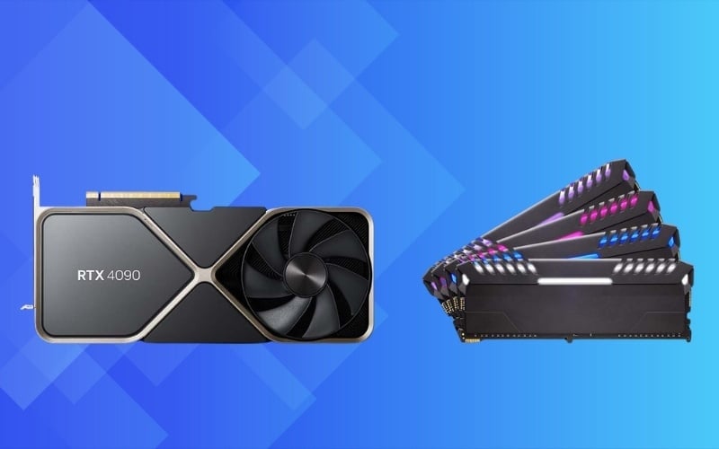 Chân cắm của thanh RAM DDR hoàn toàn khác với các chip nhớ GDDR