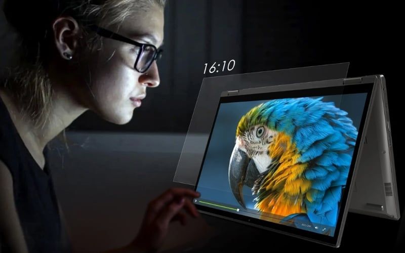 Chế độ lều giúp tiết kiệm không gian, tối ưu cho việc xem video, theo dõi bản vẽ