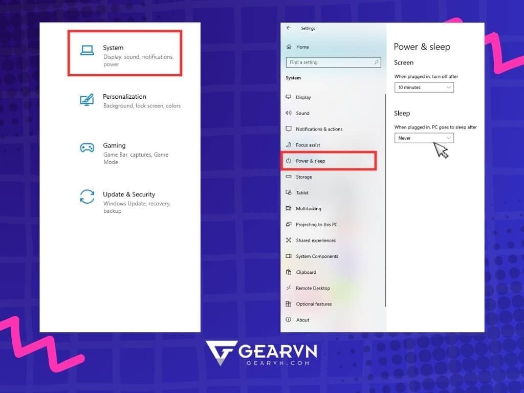 Cách xử lý khi máy tính ngủ xong không lên màn hình - GEARVN