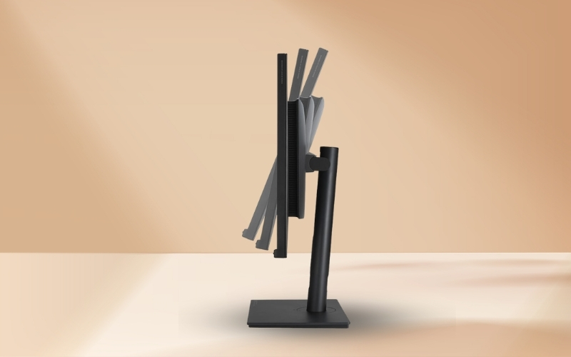 Chân đế màn hình có khả năng điều chỉnh độ cao, xoay,...