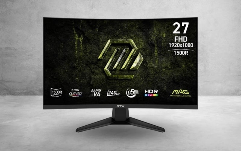 Màn hình cong giúp tăng cảm giác chiều sâu và đắm chìm