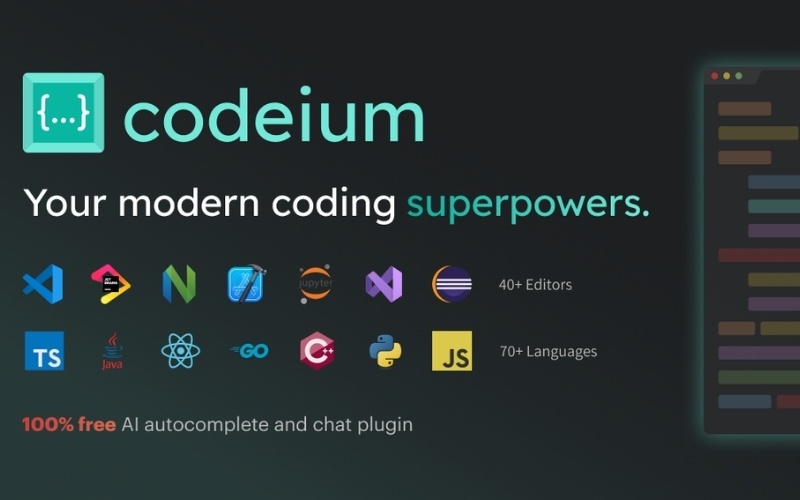 Codeium - Trợ lý coding miễn phí