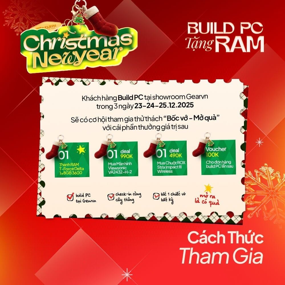 BUILD PC – NHẬN QUÀ NO-END CÙNG GEARVN