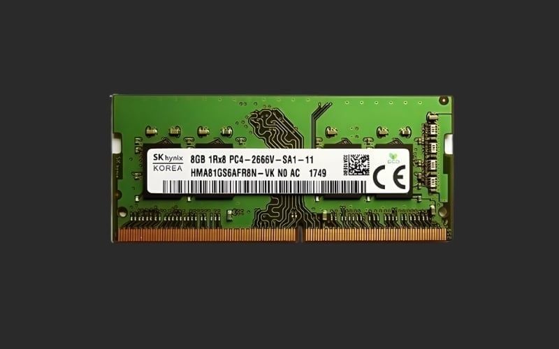 Tem trên RAM phải sắc nét, in đúng chính tả và có đầy đủ thông tin