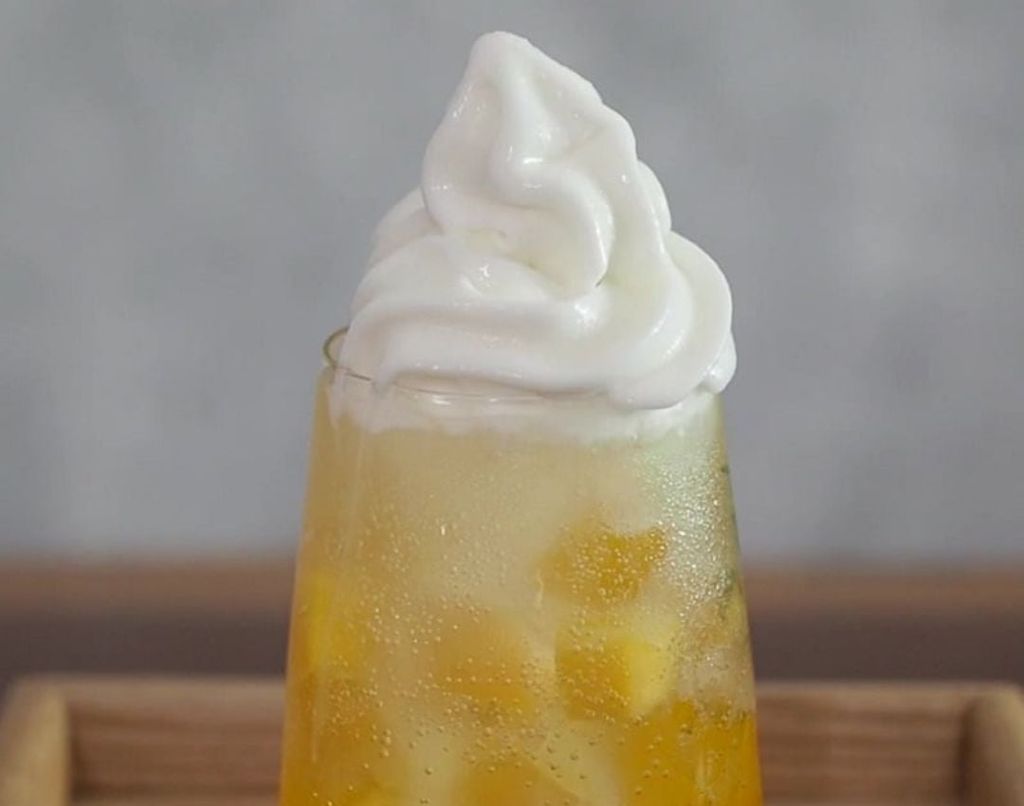 kem tươi mix soda
