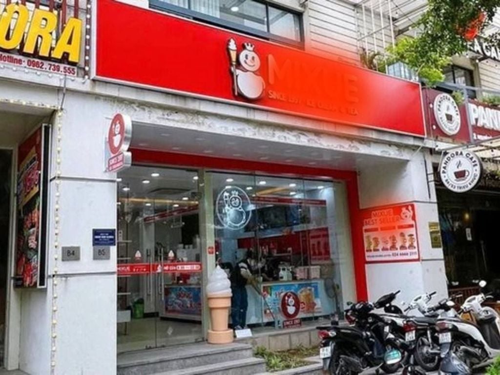 mặt bằng kinh doanh quán kem tươi