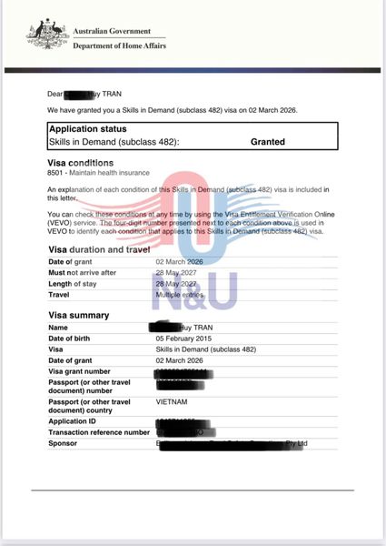 GRANTED AUSTRALIA 482 VISA FOR THE WHOLE FAMILY