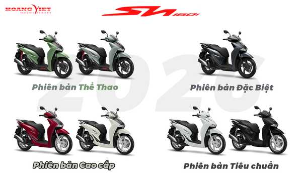 các phiên bản sh160i 2026