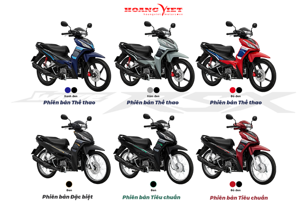 bảng tính trả góp RSX 2026 dễ hiểu và bảng màu xe RSX