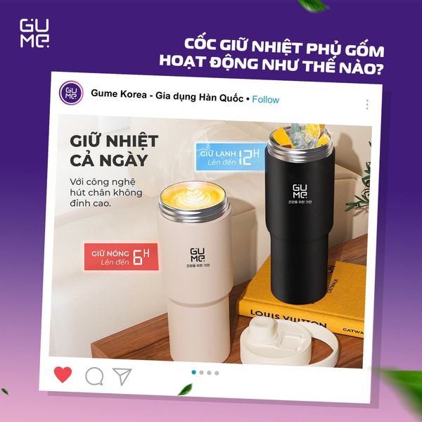 Cốc giữ nhiệt phủ gốm an toàn cho sức khoẻ người dùng