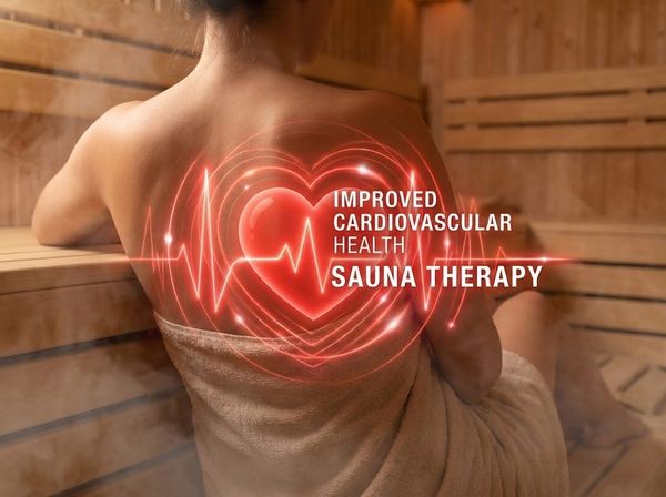Minh họa lợi ích tim mạch và huyết áp khi duy trì thói quen xông hơi thường xuyên.